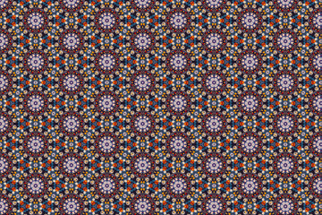 Bohemian abstract seamless pattern for textiles, papers, and other surfaces.