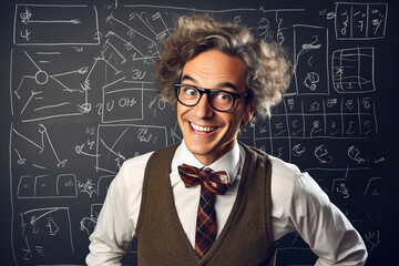 Man with glasses and bow tie smiling at the camera.