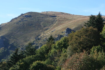 Massif du Hohneck dans les Vosges (Alsace, Haut-Rhin, France)