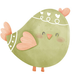 Lovebird green color