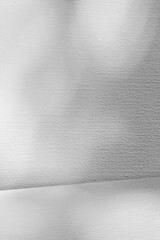 Background White Wall Studio with Light,Shadow on Surface,Empty Kitchen Room Background with Desk...