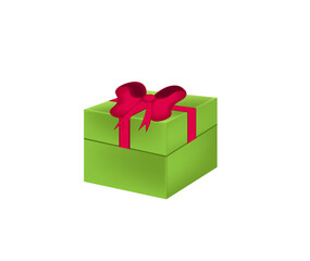 Vector illustration of a gift box with a bow