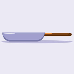 fry pan icon. Subtable to place on kitchen, kitchenware, etc.