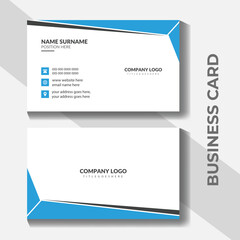 Healthcare Business card in front and back view