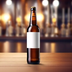 Beer blank generic product packaging mockup