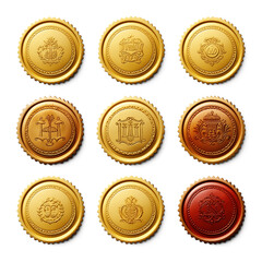 Vintage Golden Wax Seals