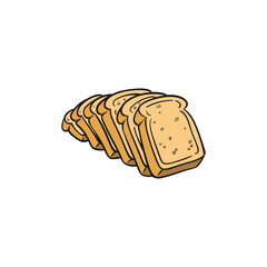bakery bread vector hand drawing for design, element, template, food design, restaurant design, menu design, etc