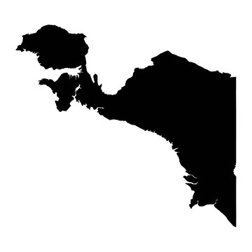 recommend clip art: Western New Guinea map, region of Indonesia. Vector illustration.