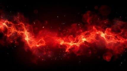red fiery abstract flames background. - obrazy, fototapety, plakaty