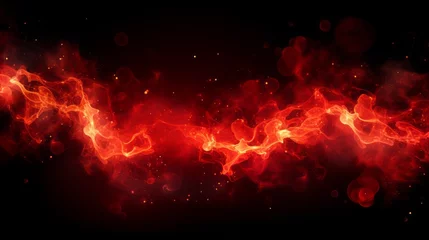 Fotobehang red fiery abstract flames background. © Yahor Shylau 