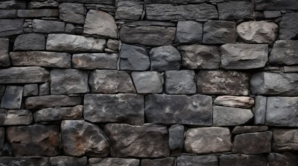 stone wall made of old cobblestones.