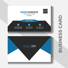Healthcare Business Card in front and back view.