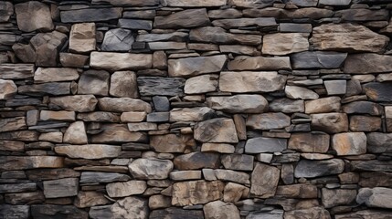 Obraz premium stone wall made of old cobblestones.