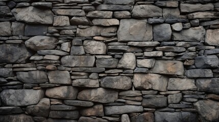 Fototapeta premium stone wall made of old cobblestones.