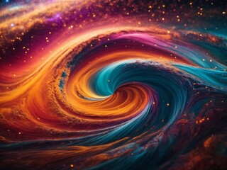 Colorful Swirl in Space