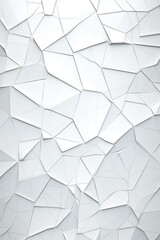 Minimalistic white broken grid or shattered lines background 