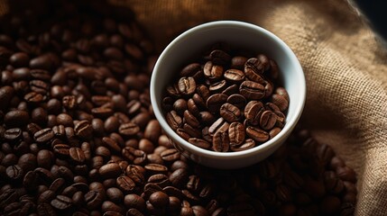 Fototapeta premium Coffee background with no space for text