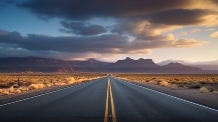 empty road desert adventure road