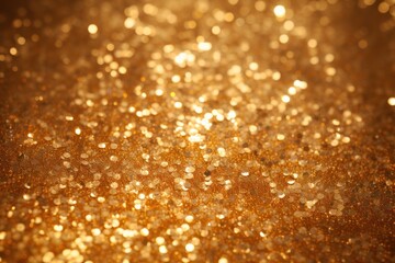 Abstract background of shiny gold wall, luxurious, beautiful and elegant.