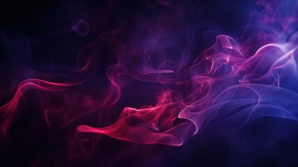 Obraz premium Stage lights illuminate the smoke at the studio.