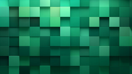 Monochromer Hintergrund aus geometrischen Formen, grün