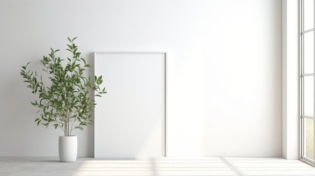 room with green wall  with  empty white mock up