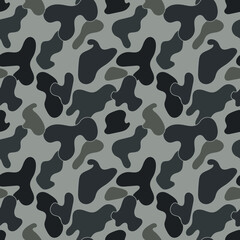 Abstract jungle hunting camouflage seamless pattern.