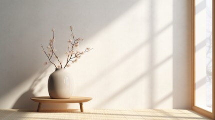 white vase on the table