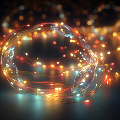 3d rendered photo of lightning made by generative ai