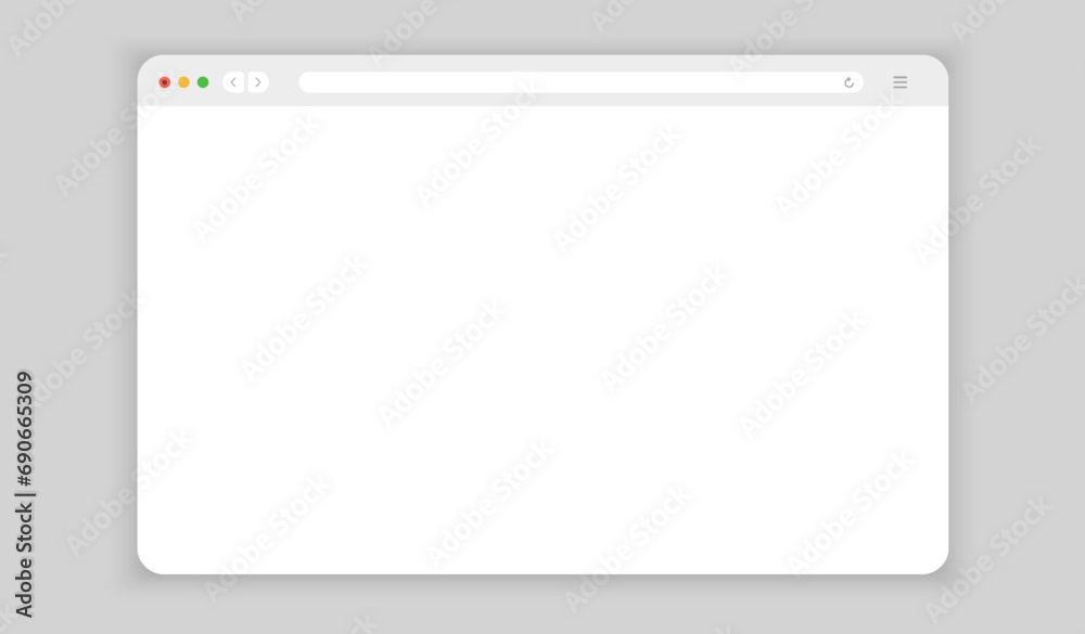 Fototapete Web browser, internet browser search engine. Search bar for ui ux design and web site. Search address and navigation bar icon. Collection of search form templates for websites