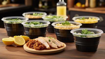 food on a table HD 8K wallpaper Stock Photographic Image 