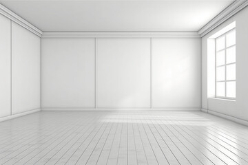 white empty wall, ai generative