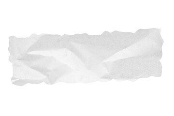 Piece of torn paper on white. ripped white paper message. teared white paper on transparent...