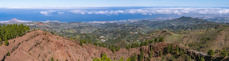 Fototapeta na wymiar Panorama Of Northern Gran Canaria