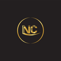 Fototapeta na wymiar NC Creative logo Design