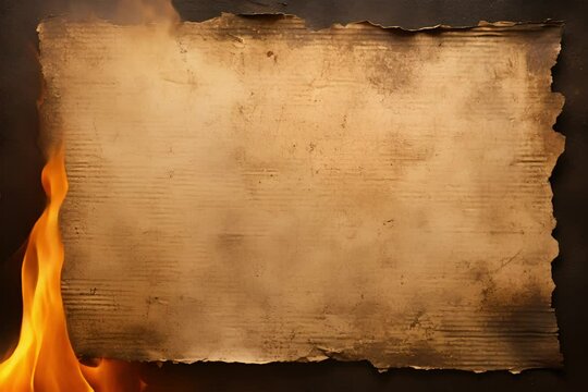 paper burned by a very hot flame