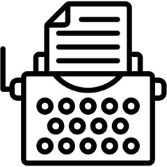 Typewriter Icon