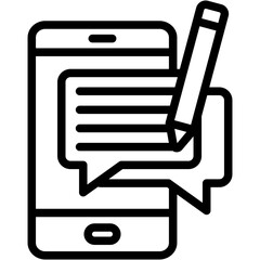Speech Writing Icon