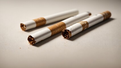white and brown cigarette stick ai generated