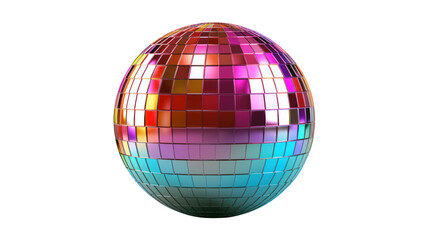 Fototapeta na wymiar Colorful Disco ball multi-colored party nightlife rainbow 