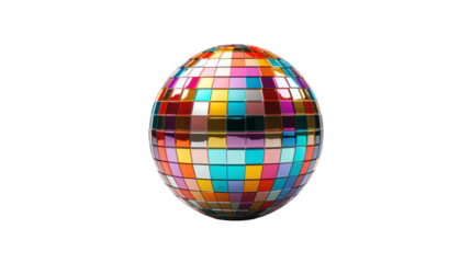 Colorful Disco ball multi-colored party nightlife rainbow 