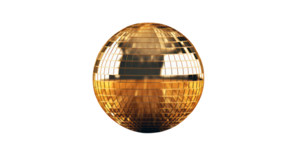 Luxury gold disco ball party nightlife decoration