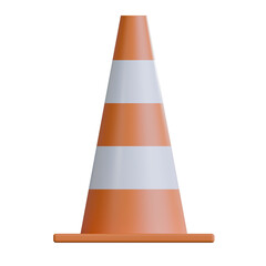 traffic cone isolated