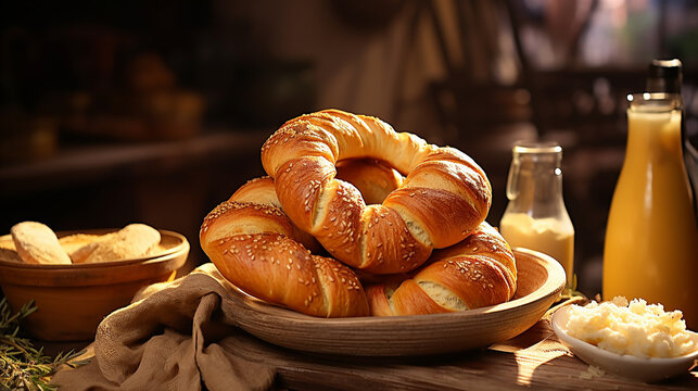 bread and buns HD 8K wallpaper Stock Photographic Image 