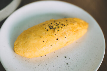 French Cheese Omelette folded juicy tasty healthy simple high nutrition morning recipe