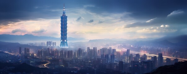 Naklejka premium New Taipei City, Taiwan ,super realistic