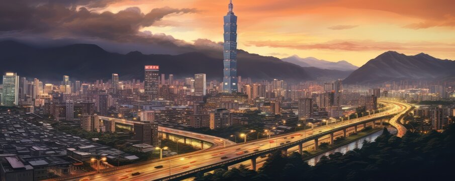 New Taipei City, Taiwan ,super realistic