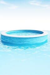Fototapeta na wymiar Pool isolated on white background