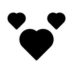 love glyph icon