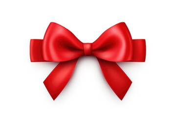 Red Ribbon isolated on white background